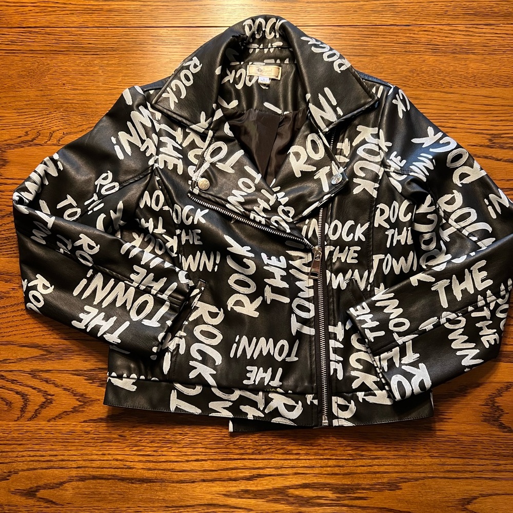 Disney D-Signed Black Rock the Town Leather Jacket
